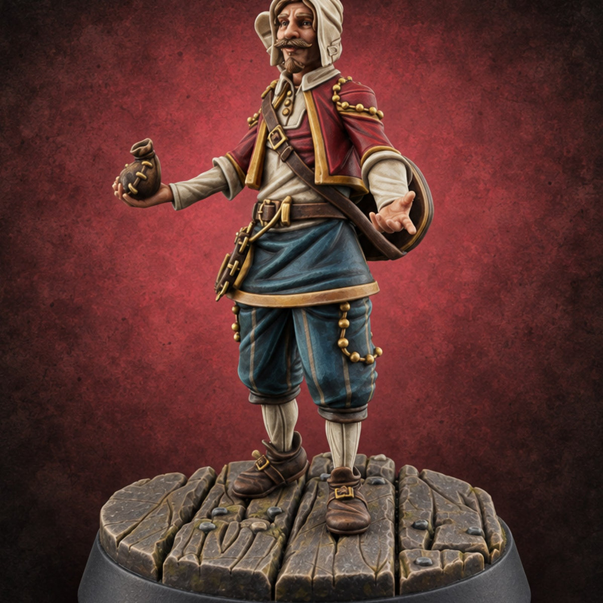 Pitch Perfect Budget Human Music Shop Customer — painted concept preview (miniature supplied unpainted)