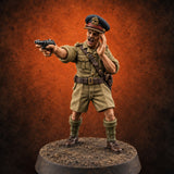 Directing Fire British Far East Officer A — painted concept preview (miniature supplied unpainted)