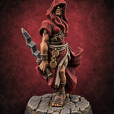 Hoods Low Human Cultist A — painted concept preview (miniature supplied unpainted)