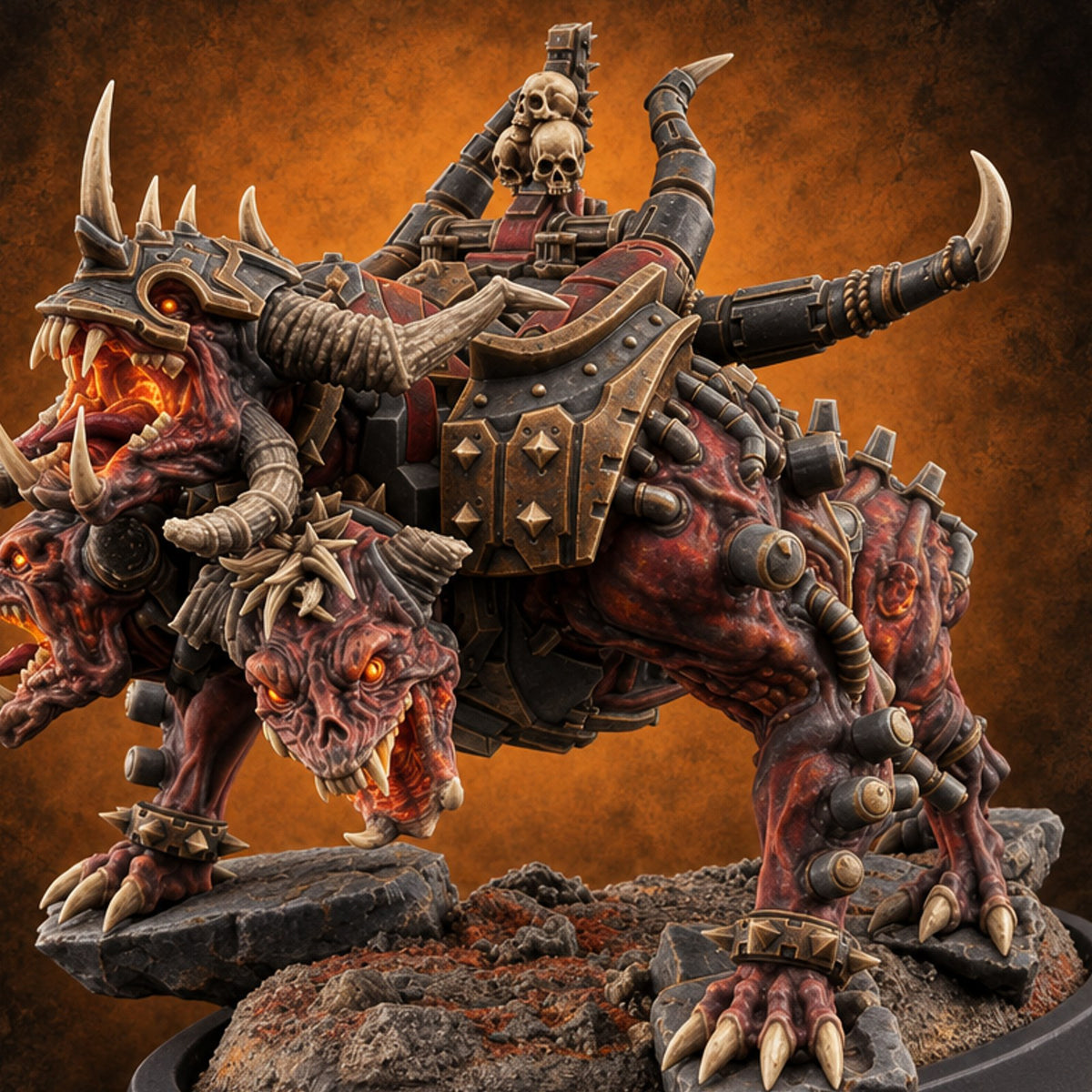 Fetch Is Not the Game Hell Hound E — painted concept preview (miniature supplied unpainted)
