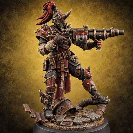 Rust Chapel Rabble Human Cultist D — painted concept preview (miniature supplied unpainted)