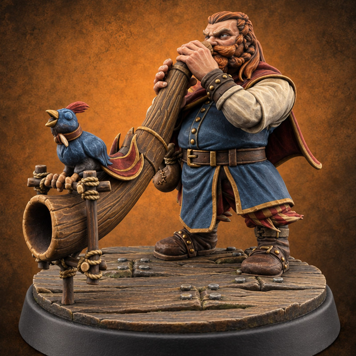 Showtime Never Sleeps Human Carnival Performer F — painted concept preview (miniature supplied unpainted)