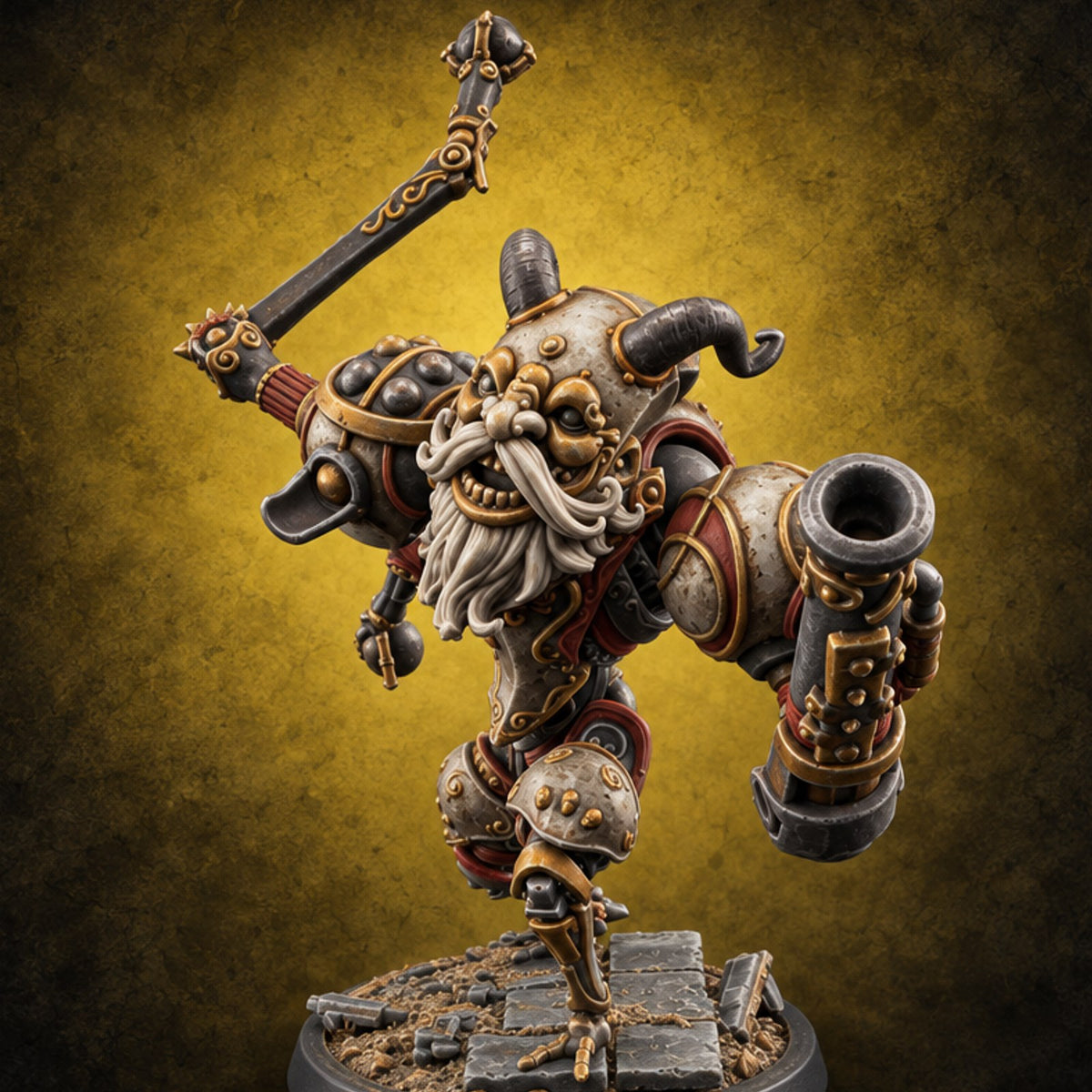 Arms Race Winners Warforged Pugilist Automaton B — painted concept preview (miniature supplied unpainted)