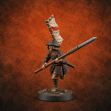 Levelled Spears Human Ashigaru G — painted concept preview (miniature supplied unpainted)