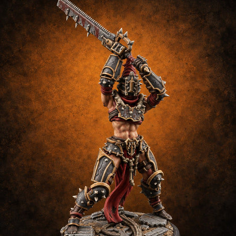 Penitents with Barbed Intent Human Spiked Warrior D — painted concept preview (miniature supplied unpainted)