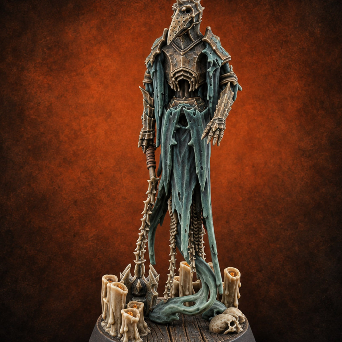 Candles Burned Down Around Him Wraith Spirit A — painted concept preview (miniature supplied unpainted)