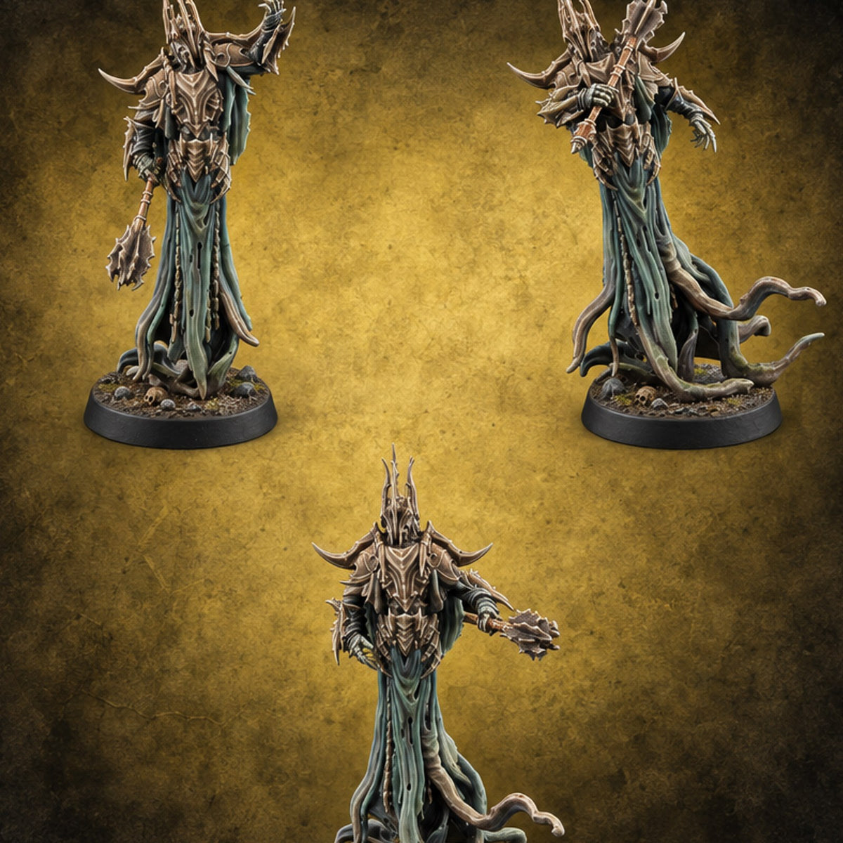 Hem Dragging Like Roots Wraith Flail Warriors — painted concept preview (miniature supplied unpainted)