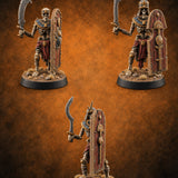 Dust and Sandstone Silence Skeleton Warriors — painted concept preview (miniature supplied unpainted)