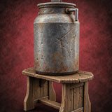 Curdle Not, Want Not Wooden Milkman Market Piece D — painted concept preview (terrain supplied unpainted)
