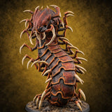 Legs for Days Giant Centipede with Raised S-Curved Body — painted concept preview (miniature supplied unpainted)