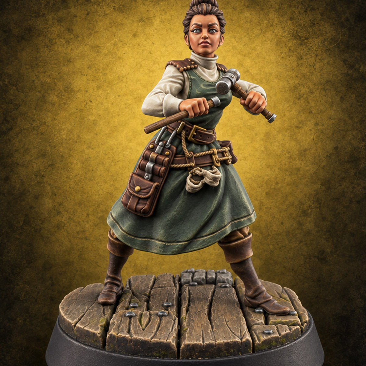 This Won't Hurt a Bit Human Dental Office Character F — painted concept preview (miniature supplied unpainted)