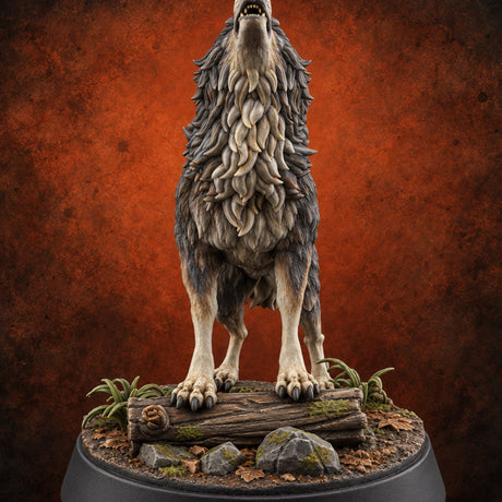 Moon Called, Pack Answered Wolf Beast A — painted concept preview (miniature supplied unpainted)