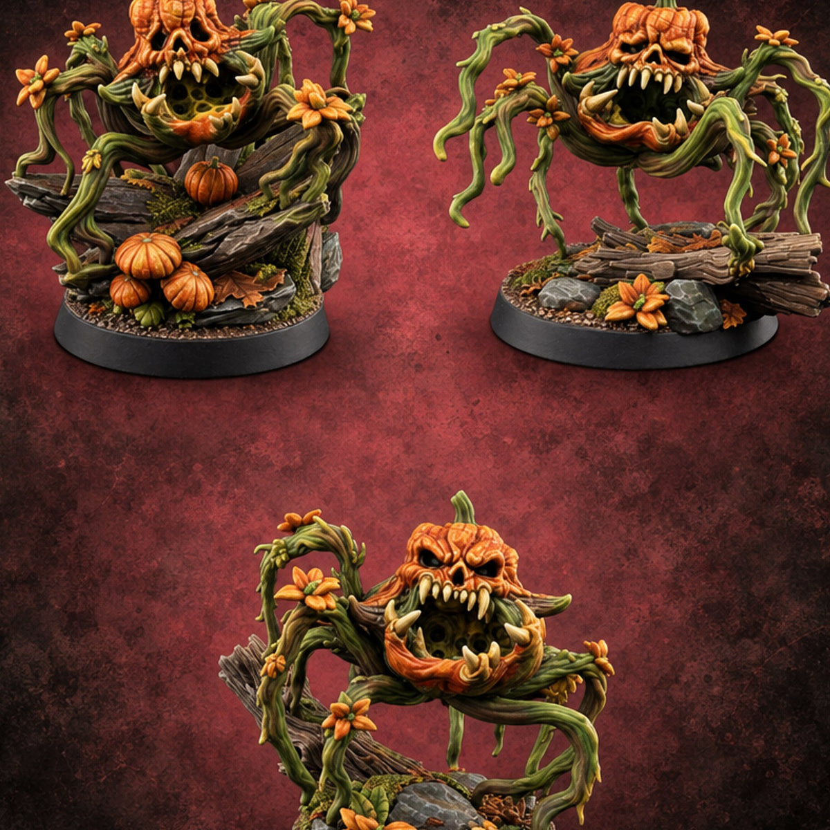 Patch Gone Bad Vine Blight Pumpkin Monsters — painted concept preview (miniature supplied unpainted)