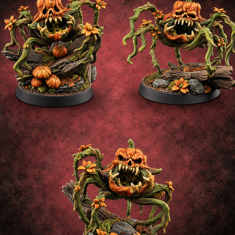 Patch Gone Bad Vine Blight Pumpkin Monsters — painted concept preview (miniature supplied unpainted)