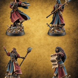 The Lesson Turns Lethal Human Warmages — painted concept preview (miniature supplied unpainted)