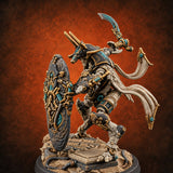 Dynasty Rebooted Mummy Cybernetic Warrior B — painted concept preview (miniature supplied unpainted)