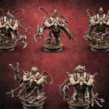 Cable Loops Overhead, Claws Below Retriever Construct Walkers — painted concept preview (miniature supplied unpainted)