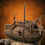 Beached Past Any Rescue Wrecked Pirate Ship Terrain — painted concept preview (terrain supplied unpainted)