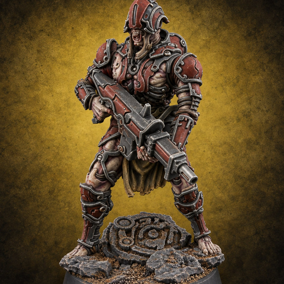 Blood Drive Volunteers Ghoul Cybernetic Warrior J — painted concept preview (miniature supplied unpainted)