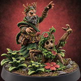 Leaf No One Behind Human Forest Druid F — painted concept preview (miniature supplied unpainted)
