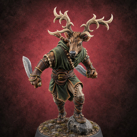 The Menagerie Holds Court Shifter Animal Lord C — painted concept preview (miniature supplied unpainted)