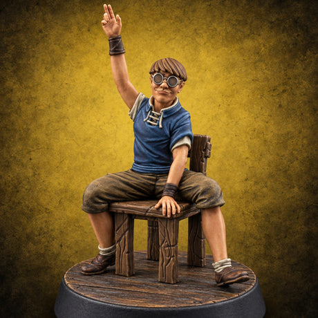 Hand Up, Homework Missing Human Student or Professor B — painted concept preview (miniature supplied unpainted)