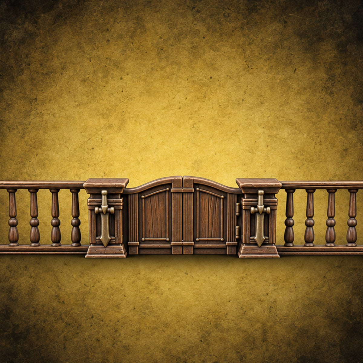 Objection Sustained, Furniture Assembled Wooden Courtroom Furniture C — painted concept preview (terrain supplied unpainted)