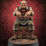 Nobody Trusts the Dealer Card Player C — painted concept preview (miniature supplied unpainted)