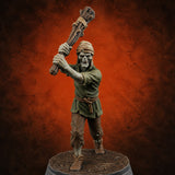 Raising a Ruckus Zombie Villager B — painted concept preview (miniature supplied unpainted)