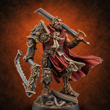 Traded an Arm for an Edge Human Bearded Warrior with Mechanical Blade Arm and Greatsword — painted concept preview (miniature supplied unpainted)