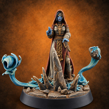 Every Element Answers the Call Genasi Adventurer C — painted concept preview (miniature supplied unpainted)