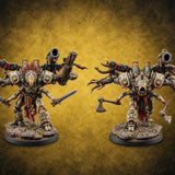 Total Overkill Warforged Titan Totem Walkers — painted concept preview (miniature supplied unpainted)