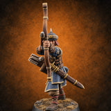 Steppe Wind at Their Backs Human Steppe Archer A — painted concept preview (miniature supplied unpainted)