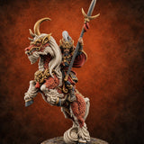 Rears Up Where Thunder Begins Human Rider on Kirin — painted concept preview (miniature supplied unpainted)