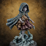 Clutching Comfort Ghost Child B — painted concept preview (miniature supplied unpainted)