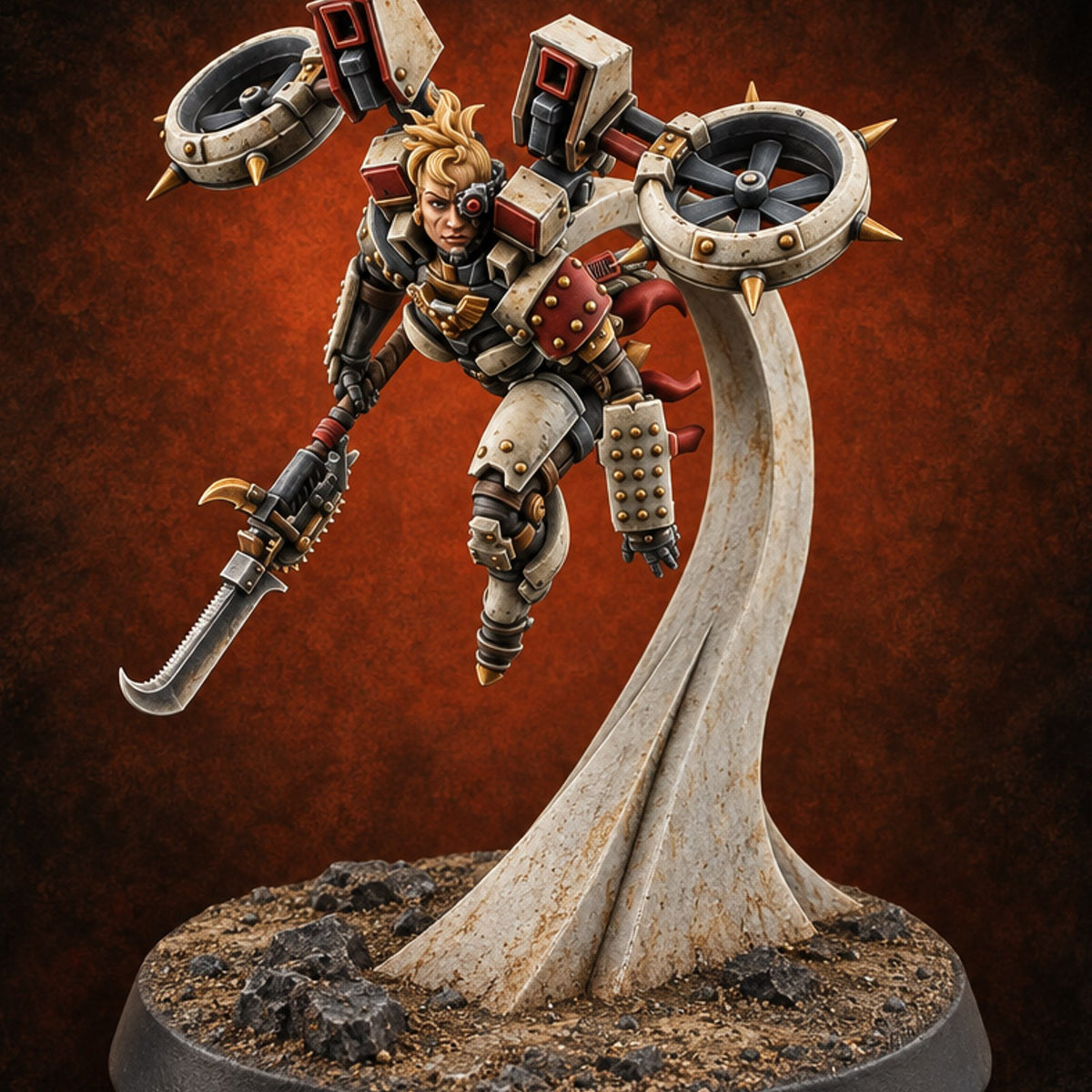 Elevated Opinions Human Rotor Valkyrie C — painted concept preview (miniature supplied unpainted)