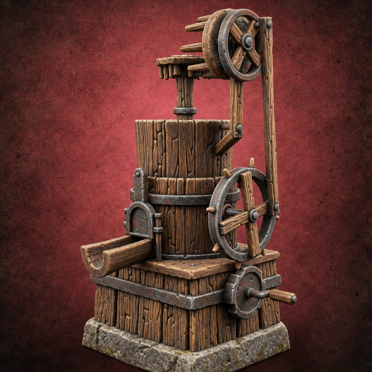Pulleys, Planks and Plans Wooden Construction Site Terrain A — painted concept preview (terrain supplied unpainted)