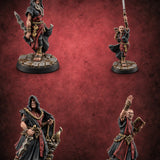 Hoods Low Human Cultists — painted concept preview (miniature supplied unpainted)