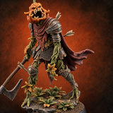 Arrows Stuck, Still Screaming Gourdling Pumpkin Knight A — painted concept preview (miniature supplied unpainted)