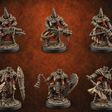 Appeal Denied at Dawn Human Spiked-Armour Executioners — painted concept preview (miniature supplied unpainted)