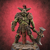 Old Runes, New Firepower Space Orc Heavy Warrior L — painted concept preview (miniature supplied unpainted)