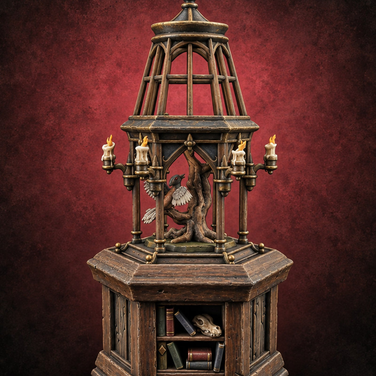 Stuffed Bears Wooden Taxidermist Shop Furniture D — painted concept preview (terrain supplied unpainted)