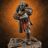 Light on Armour, Heavy on Spikes Human Light Infantry Soldier E — painted concept preview (miniature supplied unpainted)