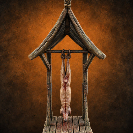 Carcass Hangs, Customers Gather Orc Butcher Market Terrain B — painted concept preview (terrain supplied unpainted)