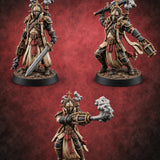 Smoke Before Scripture Human Respirator Wardens — painted concept preview (miniature supplied unpainted)