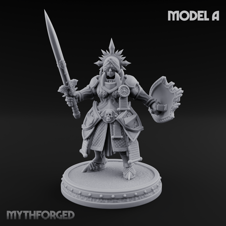 The Unseeing Holy Paladin Order A Miniature for Dungeons and Dragons, Pathfinder or other TTRPGs