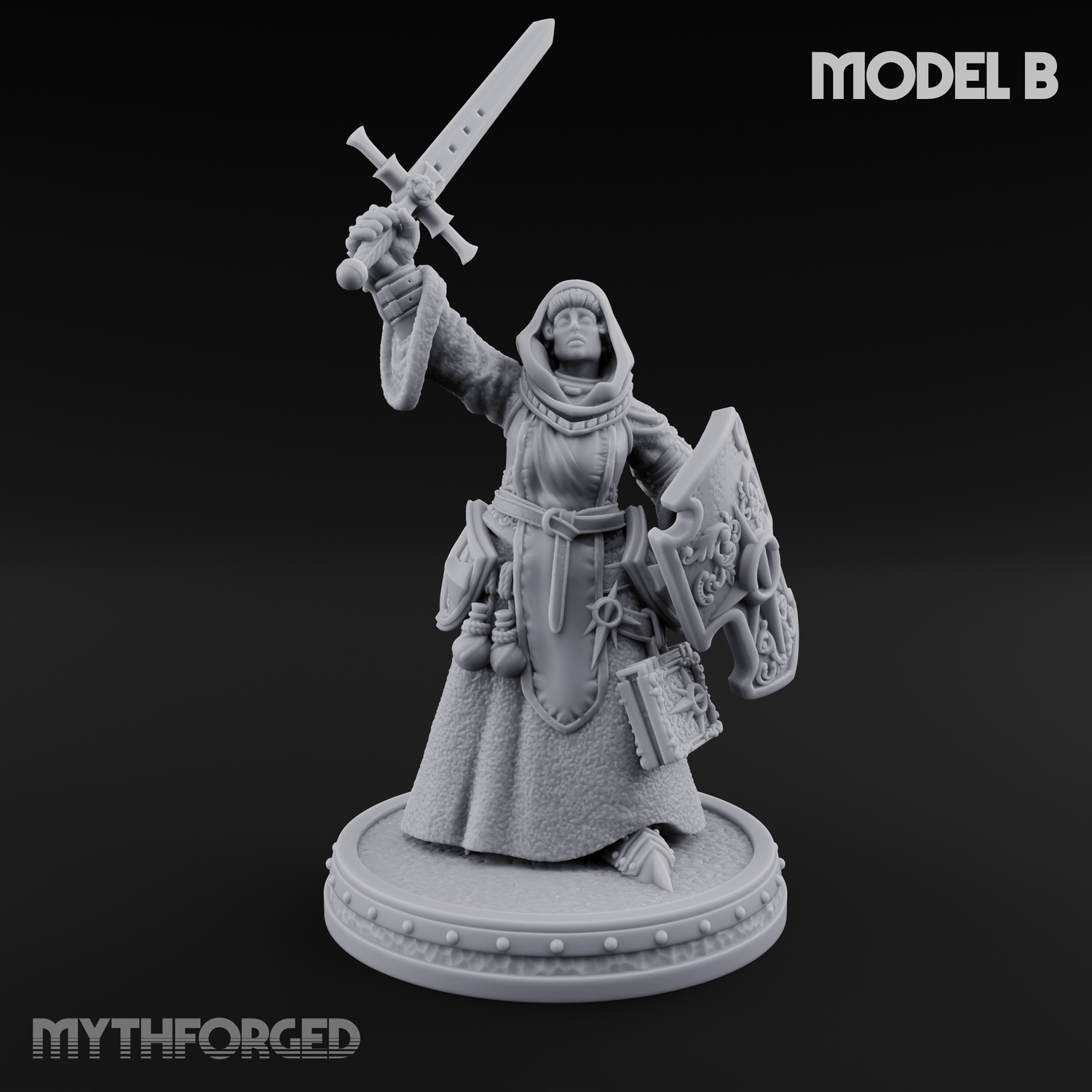The Unseeing Holy Paladin Order Miniature for Dungeons and Dragons, Pathfinder or other TTRPGs