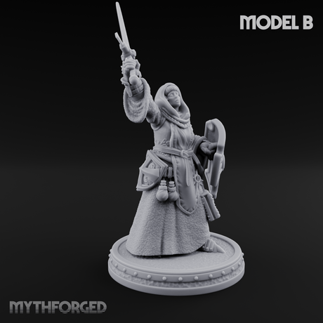 The Unseeing Holy Paladin Order B Miniature for Dungeons and Dragons, Pathfinder or other TTRPGs