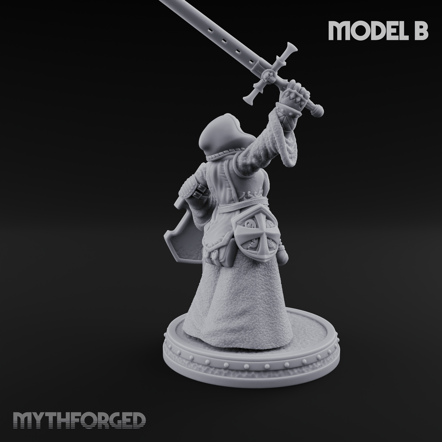 The Unseeing Holy Paladin Order B Miniature for Dungeons and Dragons, Pathfinder or other TTRPGs