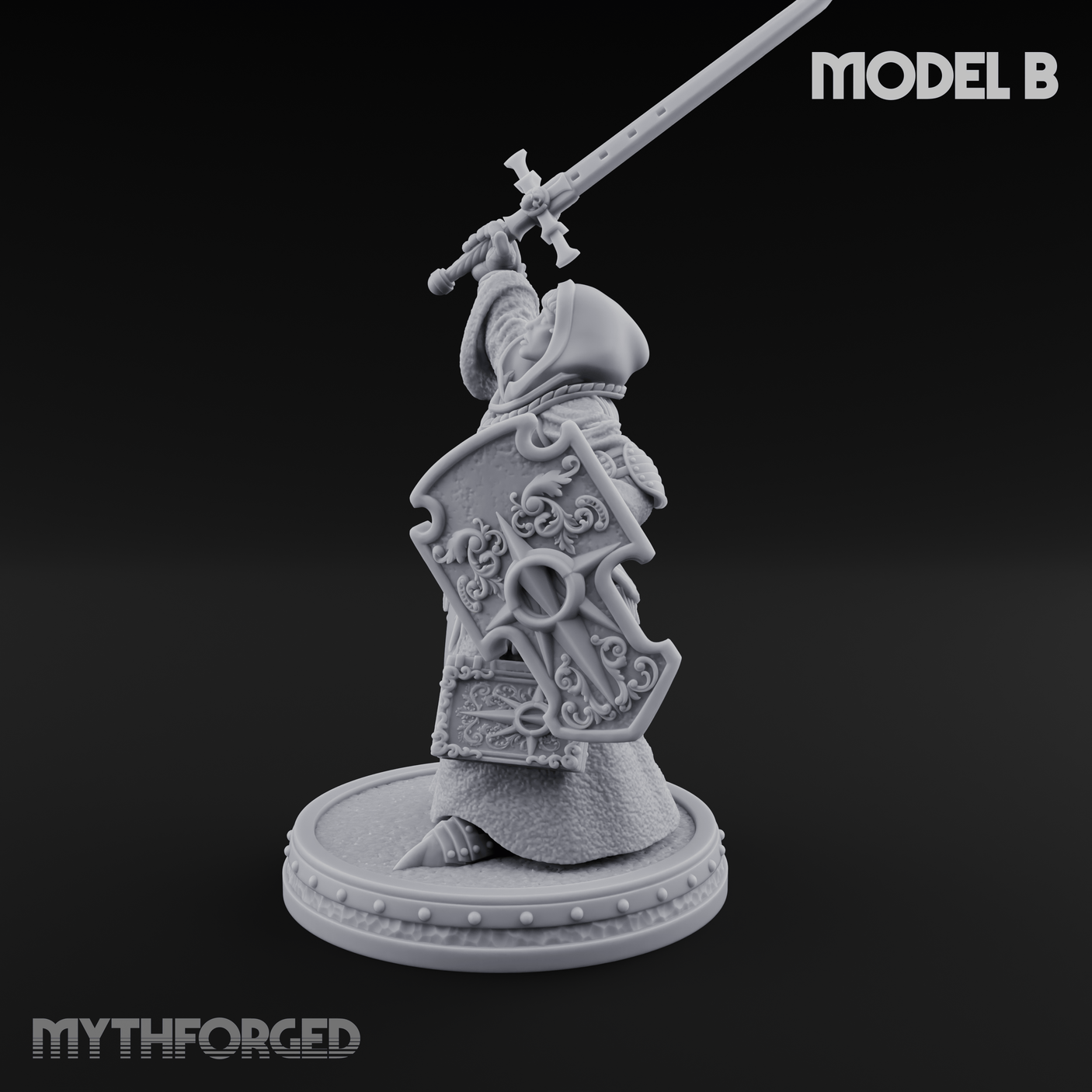 The Unseeing Holy Paladin Order B Miniature for Dungeons and Dragons, Pathfinder or other TTRPGs